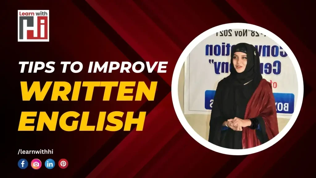 7 tips to improve your written English